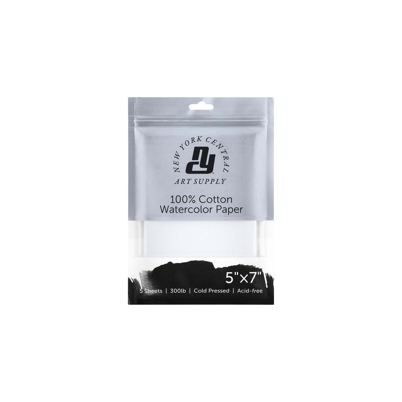New York Central Watercolor Paper - 300 lb. Cold Press - 100% Cotton, Acid-Free, Archival Quality, Bright White Watercolor Paper Pad for Wet & Dry Media